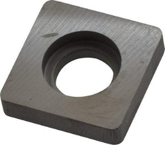 Kennametal - 8.53mm Inscribed Circle, Square Milling & Turning Shim for Indexables - Carbide, 0.188" Thick, SM Shim Style - Eagle Tool & Supply