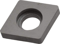 Kennametal - 8.48mm Inscribed Circle, Square Milling & Turning Shim for Indexables - Carbide, 0.188" Thick, SM Shim Style - Eagle Tool & Supply
