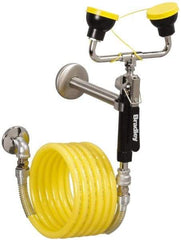 Bradley - Plumbed Drench Hoses Mount: Wall Style: Dual Spray Head - Eagle Tool & Supply