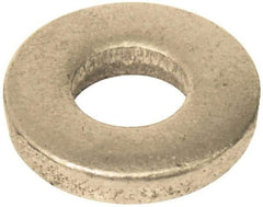 Gibraltar - 3/8" Screw, Grade 12L14 Case Hardened Steel Standard Flat Washer - 13/32" ID x 7/8" OD, 1/8" Thick, Nickel-Plated Finish - Eagle Tool & Supply