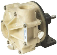 Pentair - 1/2 HP, Corrosion Resistant Pump - 1-1/2 Inlet Size, 1-1/2 Outlet Size, Polypropylene - Eagle Tool & Supply