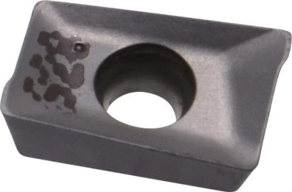 Iscar - APKT1003 HM Grade IC928 Carbide Milling Insert - TiAlN Finish, 0.1398" Thick, 0.5mm Corner Radius - Eagle Tool & Supply