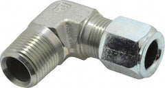 Parker - Metal Flareless Bite Tube Male Elbow - 1/2 NPTF - Eagle Tool & Supply