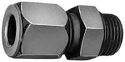 Parker - Metal Flareless Bite Tube Straight Thread Connectors - 1-1/16-12" Thread - Eagle Tool & Supply