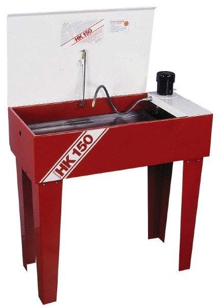 Graymills - Free Standing Solvent-Based Parts Washer - 5 Gal Max Operating Capacity, Steel Tank, 115 Input Volts - Eagle Tool & Supply