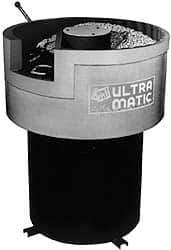 Made in USA - 2 hp, Dry Operation Vibratory Tumbler - 10-1/2" Deep, Dry Operation, - Eagle Tool & Supply