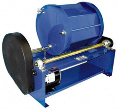 Made in USA - 4 Gal Capacity Rotary Tumbler - 1/3 hp Motor, 28" Long x 21-1/2" High x 13" Deep - Eagle Tool & Supply