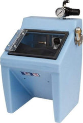 Made in USA - 220V Left Hand Sandblaster - Pressure Feed, 25" CFM at 100 PSI - Eagle Tool & Supply