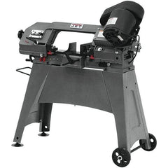 Jet - 5 x 6" Manual Combo Horizontal & Vertical Bandsaw - 1 Phase, 45° Vise Angle of Rotation, 0.5 hp, 115/230 Volts, Step Pulley Drive - Eagle Tool & Supply