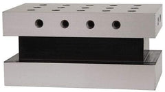 Suburban Tool - 3-1/2" Wide x 6" Deep x 3" High Steel Precision-Ground Angle Plate - Standard Plate, Machined Holes on Surface, Open End, Single Plate - Eagle Tool & Supply