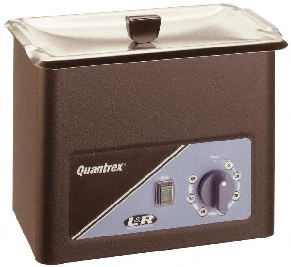 L&R Ultrasonic - Bench Top Solvent-Based Ultrasonic Cleaner - 0.85 Gal Max Operating Capacity, Stainless Steel Tank, 209.55mm High x 260.35mm Long x 165.1mm Wide, 117 Input Volts - Eagle Tool & Supply