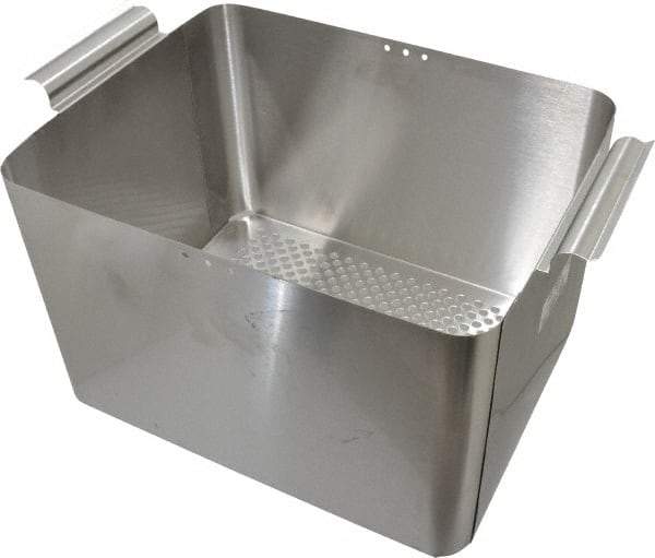 L&R Ultrasonic - Stainless Steel Parts Washer Basket - 203.2mm High x 234.95mm Wide x 292.1mm Long, Use with Ultrasonic Cleaners - Eagle Tool & Supply