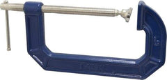 Irwin - Regular-Duty 6" Max Opening, 3-1/2" Throat Depth, Cast Iron Standard C-Clamp - 1,500 Lb Capacity, 0" Min Opening, Standard Throat Depth - Eagle Tool & Supply