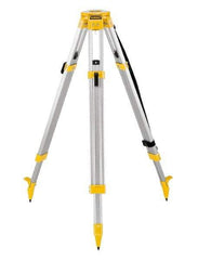 DeWALT - 42 Inch (Closed), 68 (Open) Inch Long, Construction Level Tripod - Black, Yellow, Use With Laser Levels - Eagle Tool & Supply