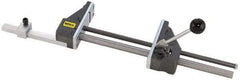 Heinrich - 12-3/4" Jaw Opening Capacity x 3" Throat Depth, Horizontal Drill Press Vise - 5-21/32" Wide Jaw, Stationary Base, Standard Speed, 27-3/8" OAL x 1-3/4" Overall Height - Eagle Tool & Supply