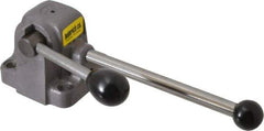 Heinrich - 3-3/16" Base Width/Diam, Work Positioner - 9" Bar Length, 3-5/16" Base Length, 2-7/8" Max Height, Model Number 2-FL - Eagle Tool & Supply