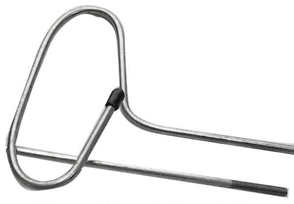 Schaefer Brush - 48" Long, 8-32 Male, Galvanized Steel Brush Handle Extension - 0.162" Diam, For Use with Tube Brushes & Scrapers - Eagle Tool & Supply