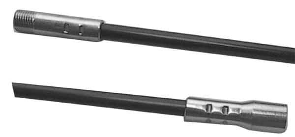 Schaefer Brush - 36" Long, 1/4" NPSM Female, Fiberglass Brush Handle Extension - 0.35" Diam, 1/4" NPSM Male, For Use with Tube Brushes & Scrapers - Eagle Tool & Supply