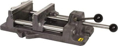 Heinrich - 8-3/16" Jaw Opening Capacity x 2" Throat Depth, Horizontal Drill Press Vise - 8" Wide x 8-3/16" High Jaw, Stationary Base, Standard Speed - Eagle Tool & Supply