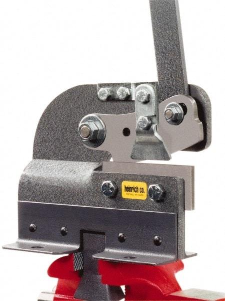 Heinrich - 4-3/8 Inch Long x 8 Inch Wide x 3-1/2 Inch Deep x 7 Inch High, Hand Slitting Bench Shear - 1/8 Inch Mild Steel Capacity - Eagle Tool & Supply