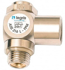 Legris - 1/8 NPT Flow Control Elbow Valve - Exact Industrial Supply