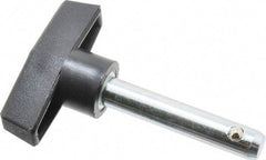 Value Collection - 3/8" Diam, 2" Usable Length, T Handle, Quick Release Pin - 2-7/8" OAL, Grade C1010/C1022 Steel, Zinc-Plated Finish - Eagle Tool & Supply