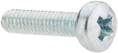 Value Collection - M2.5x0.45, 10mm Length Under Head Phillips Drive Machine Screw - Pan Head, Grade 4.8 Steel, Zinc-Plated Finish, Without Washer - Eagle Tool & Supply