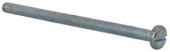 Value Collection - M3x0.50, 50mm Length Under Head Slotted Drive Machine Screw - Pan Head, Grade 4.8 Steel, Zinc-Plated Finish, Without Washer - Eagle Tool & Supply