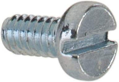 Value Collection - M2x0.40, 4mm Length Under Head Slotted Drive Machine Screw - Cheese Head, Grade 4.8 Steel, Zinc-Plated Finish, Without Washer - Eagle Tool & Supply