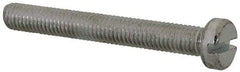 Value Collection - M5x0.80, 40mm Length Under Head Slotted Drive Machine Screw - Cheese Head, Grade 4.8 Steel, Zinc-Plated Finish, Without Washer - Eagle Tool & Supply