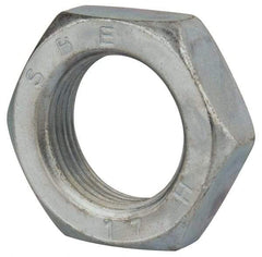 Value Collection - M22x2.50 Steel Right Hand Hex Jam Nut - 32mm Across Flats, 11mm High, Zinc-Plated Finish - Eagle Tool & Supply