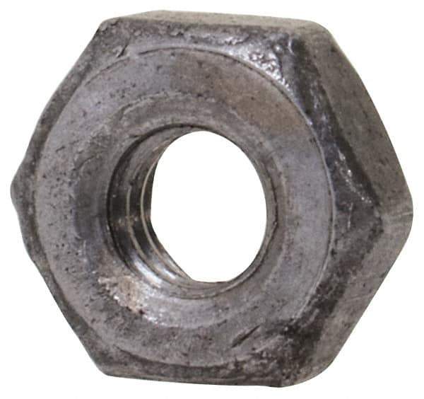 Value Collection - M2.5x0.45 Steel Right Hand Hex Nut - 4mm Across Flats, 1.6mm High, Uncoated - Eagle Tool & Supply