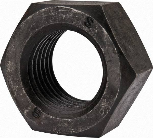 Value Collection - M33x3.50 Steel Right Hand Hex Nut - 50mm Across Flats, 26mm High, Uncoated - Eagle Tool & Supply