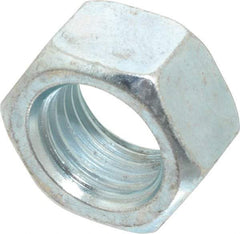 Value Collection - M22x2.50 Steel Right Hand Hex Nut - 32mm Across Flats, 18mm High, Zinc-Plated Finish - Eagle Tool & Supply