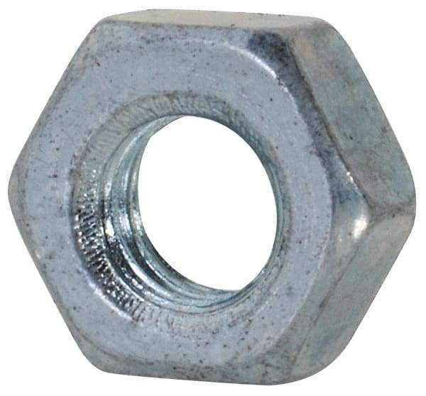 Value Collection - M3.5x0.60 Steel Right Hand Hex Nut - 6mm Across Flats, 2.8mm High, Zinc-Plated Finish - Eagle Tool & Supply