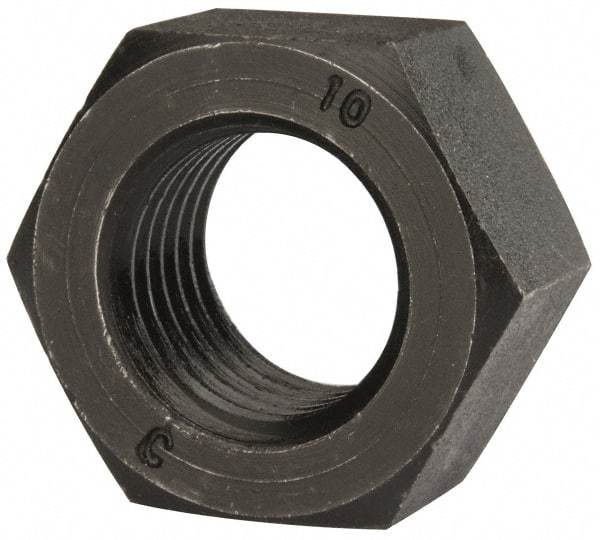 Value Collection - M36x4.00 Steel Right Hand Hex Nut - 55mm Across Flats, 29mm High, Uncoated - Eagle Tool & Supply