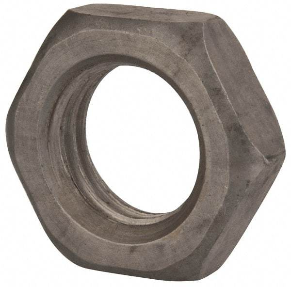 Value Collection - M24x3.00 Steel Right Hand Hex Jam Nut - 36mm Across Flats, 12mm High, Uncoated - Eagle Tool & Supply