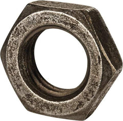 Value Collection - M30x3.50 Steel Right Hand Hex Jam Nut - 46mm Across Flats, 15mm High, Uncoated - Eagle Tool & Supply