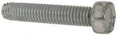 Value Collection - 3/8-16 UNC Thread, 2" Length Under Head, Hex Drive Steel Thread Cutting Screw - Hex Head, Grade 2, Point Type F, Zinc-Plated Finish - Eagle Tool & Supply