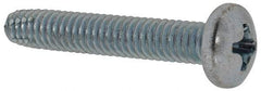 Value Collection - #8-32 UNC Thread, 1" Length Under Head, Phillips Drive Steel Thread Cutting Screw - Pan Head, Grade 2, Point Type F, Zinc-Plated Finish - Eagle Tool & Supply