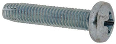 Value Collection - #10-32 UNF Thread, 1" Length Under Head, Phillips Drive Steel Thread Cutting Screw - Pan Head, Grade 2, Point Type F, Zinc-Plated Finish - Eagle Tool & Supply