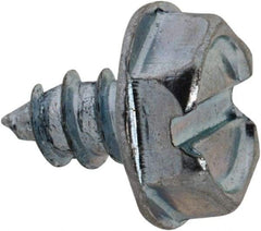 Value Collection - #6 Hex Washer Head Slotted Sheet Metal Screw - Steel, 1/4" Length Under Head, Grade 2 - Eagle Tool & Supply