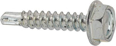 Value Collection - #6 Hex Washer Head Sheet Metal Screw - Steel, 3/4" Length Under Head, Grade 2 - Eagle Tool & Supply
