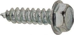 Value Collection - #8 Hex Washer Head Sheet Metal Screw - Steel, 5/8" Length Under Head, Grade 2 - Eagle Tool & Supply