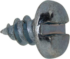 Value Collection - #8 Pan Head Slotted Sheet Metal Screw - Steel, 1/4" Length Under Head, Grade 2 - Eagle Tool & Supply