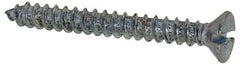 Value Collection - #8 Flat Head Slotted Sheet Metal Screw - Steel, 1-1/2" OAL, Grade 2 - Eagle Tool & Supply