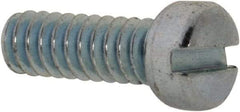 Value Collection - #4-40 UNC, 5/16" Length Under Head Slotted Drive Machine Screw - Fillister Head, Grade 2 Steel, Zinc-Plated Finish, Without Washer - Eagle Tool & Supply