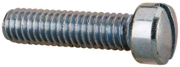 Value Collection - 5/16-18 UNC, 1-1/4" Length Under Head Slotted Drive Machine Screw - Fillister Head, Grade 2 Steel, Zinc-Plated Finish, Without Washer - Eagle Tool & Supply