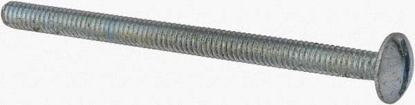 Value Collection - #8-32 UNC, 2-1/2" Length Under Head Slotted Drive Machine Screw - Truss Head, Grade 2 Steel, Zinc-Plated Finish, Without Washer - Eagle Tool & Supply