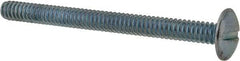 Value Collection - #10-24 UNC, 2-1/4" Length Under Head Slotted Drive Machine Screw - Truss Head, Grade 2 Steel, Zinc-Plated Finish, Without Washer - Eagle Tool & Supply